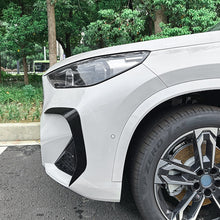 Gloss Black / Carbon Style Front Bumper Splitter Trim Canards for BMW X1 U11 M Sport 2023+
