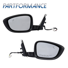 7Pin Pair Black Heated Mirror Blind Spot Power Left+Right For Honda Accord 2018-2022