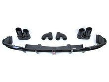 Gloss Black LED Rear Diffuser + Exhaust Tips For AUDI A5 B9 F5 2020-2022 2023 di184