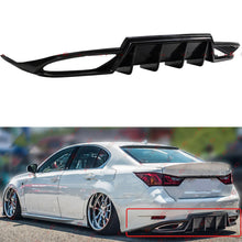 Unpainted Black For 2013-2020 Lexus GS300 GS350 F Sport WA Style Shark Fin Rear Bumper Diffuser