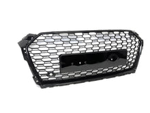 Gloss Black Badgeless Honeycomb Front Black Grille for Audi A5 S5 2017 2018 2019