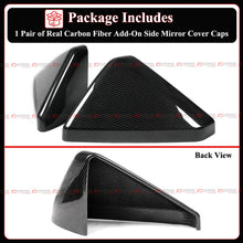 For 2024-2026 Tesla Cybertruck Direct Add-on Full Carbon Fiber Side Mirror Cover Cap