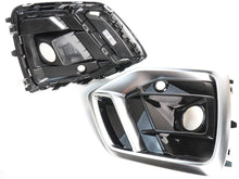 Front Fog Light Cover Grille Grill W/ ACC Hole Fit For Audi Q5 2021-2025