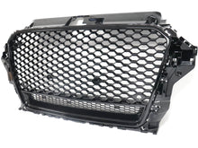 Gloss Black Front Bumper Grille Upper Grill Honeycomb for Audi A3 S3 2013 2014 2015 2016