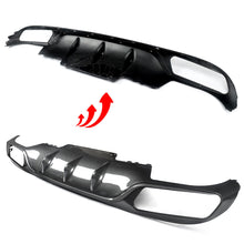 Carbon Look Rear Diffuser & Exhaust Tips For Mercedes E-Class W213 Standard Bumper 2017-2020