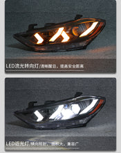 LED Black Headlight Assembliy Front Lamp DRL for Hyundai Elantra 2017-2018