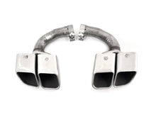 Square Exhaust Muffler Tips For Porsche Cayenne 9Y0 Base Petrol 2019-2025