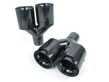 Dual 2.35" Inlet Carbon Exhaust Tip For BMW 3 Series E90 E92 F30 325i 328i 330i 320i 2005-2018