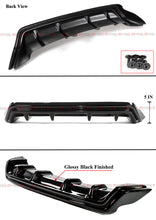 Gloss Black For 2015-2018 Lexus RC300 RC350 F-Sport Shark Fin Rear Bumper Diffuser