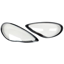 Pair Headlight Clear Lens Cover Replacement For Porsche Panamera 970 2010-2013