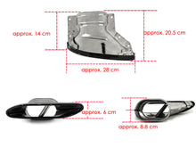 Black/Chrome Exhaust Muffler Tips for Mercedes S-Class W222 S550 S320 S350 S450 2018-2022