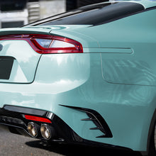 For KIA Stinger 2017-2023 Gloss Black Rear Bumper Side Vent Canard Cover Kit