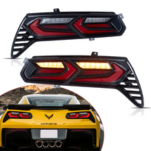 Red LED Tail Lights For Chevrolet Corvette C7 2014-2019 w/Animation