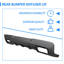 Rear Bumper Diffuser Lip Lower Valance Gray For 2014-2015 Chevy Camaro ZL1 Z28