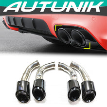3-Layer Black Exhaust Tips for Porsche 958.2 Cayenne GTS S 2015-2018 et211