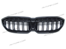 Gloss Black Dual Slats Front Kidney Grille for BMW G20 330i M340i 2019-2022