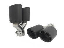 AK Style Matte Carbon Fiber Exhaust Tip Upgrade 65mm Inlet