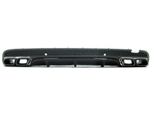 Rear Diffuser + Black Exhaust Tips For Mercedes W205 Sedan C250 C300 C450 C43 AMG 2015-2021