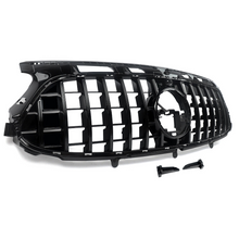 Front Racing Grille For Mercedes GLA H247 GLA35 GLA45 2020-2023 Chrome+Black