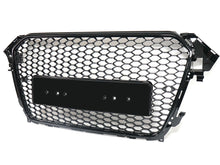 Honeycomb Sport Mesh RS4 Style Front Grille Black For 2013-2016 Audi A4 S4 B8.5