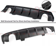 For 2016-2021 Honda Civic Sedan 4-Dr Dual Exhaust Rear Bumper Diffuser + Axle Back Pipes