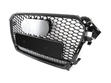 Honeycomb Front Grill Black For AUDI A4 B8.5 S4 2013-2015 2016