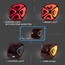 Smoked LED Tail Lights For Mercedes Smart 453 Fortwo Forfour 2015-2020