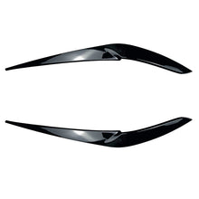 Headlight Eyelid Eyebrow Trim For BMW X5 G05 X6 G06 2019-2023 Carbon Look / Glossy Black