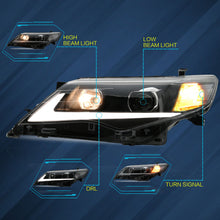 Projector LED Headlights For 2012-2014 Toyota Camry Front Lamps
