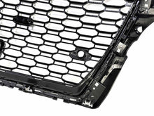 RS3 Style Badgeless Front Grille Gloss Black for 2017–2020 Audi A3 8V with ACC Cutout