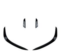 Gloss Black Front Splitter Side Flaps For Mercedes W206 Sedan C200 C300 C43 AMG 2022-2024