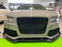 For 2009-2012 Audi A4/S4 B8 Front Bumper Hex Grille Mesh RS4 Style Gloss Black