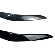 Headlight Eyelid Eyebrow Trim For BMW X5 G05 X6 G06 2019-2023 Carbon Look / Glossy Black