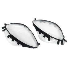 Pair Clear Headlight Lens Covers + Gaskets For Corvette C6 2005–2013 (Pop-Up Headlights)