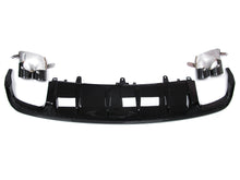 S6 Style Rear Diffuser + Black Tips For Audi A6 C7.5 Sedan S-Line 2016–2018