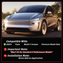 For 2025-2026 Tesla Model Y Juniper Matte Black Front Lower Mesh Grill Bug Shield