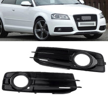 2pcs Front Bumper Fog Light Grille Fog Lamp Cover For Audi A3 8P S-Line 2009-2012