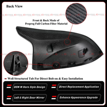 For BMW F98 X4M F95 X5M F96 X6M M40i Full Carbon Fiber Replacement Mirror Caps