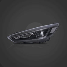 LED Projector Headlights For Ford Focus 2015-2018 w/Blue Red Demon Eyes Front Lamps