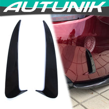 Glossy Black Rear Canards Side Air Vent Trims For Mercedes W205 Sedan C300 C43C63 AMG 2015-2020 pz19