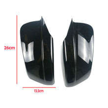 Gloss Black Door Rearview Mirror Cover Caps For BMW F10 F11 5 Series 2011-2013