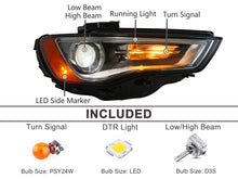 Passenger RH Right Side Headlight For Audi A3 2015-2016 HID Xenon Non-AFS Projector Lamp