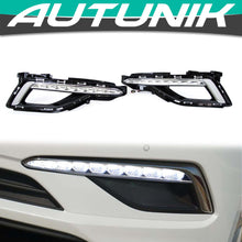 DRL LED Daytime Running Lamps Fog Lights W/ Bezel For 2015-2017 Hyundai Sonata dr18