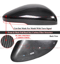 For 2023-2025 Honda Accord Full Carbon Fiber Add On Side Mirror Covers W/ LED Cutout