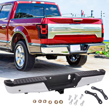 For 2015-2020 Ford F-150 Rear Step Bumper W/ Max Tow & Park Sensor Steel Chrome
