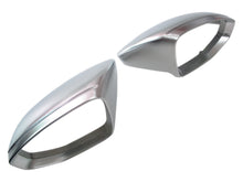 Matte Chrome Side Mirror Cover Caps For Audi A6 C8 S6 A7 4K S7 2019-2023 w/o Lane Assist mc70