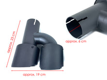60mm Matte Carbon Fiber Exhaust Tips Muffler Tailpipe for Audi A4 A5 A6 A7
