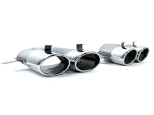 Silver/Black Exhaust Tips Tailpipe Upgrade For Audi A6 C7.5 2016 2017 2018