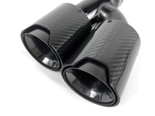Pair Exhaust Tips Pipe Carbon Fiber For 2017-2024 BMW G30 530I 540I M-Sport