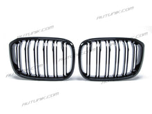 Gloss Black Front Kidney Grille Dual Slats for BMW X3 G01 X4 G02 2018-2021